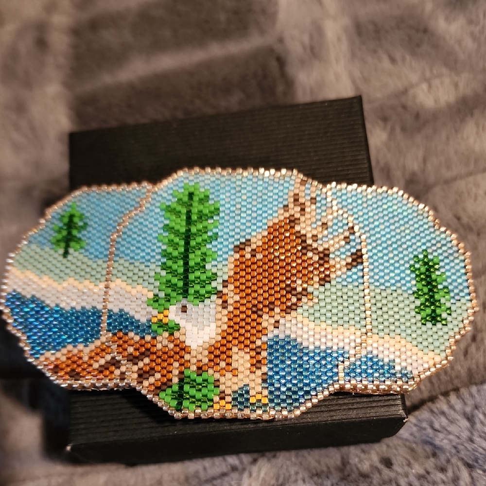 Handcrafted Beaded Eagle Pet Accessory